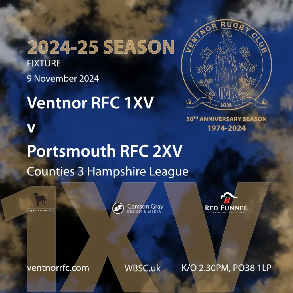 Ventnor RFC 1XV v Portsmouth RFC 2XV Saturday 9 November 2024